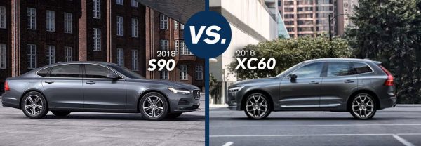 Volvo S90 vs. XC60 comparison